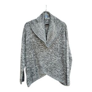 Express Women's  Heathered/Gray Wool/Mohair Blend Cowl Neck Long Sleeve Sweater